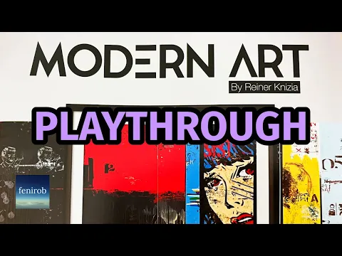 Modern Art Board Game | Playthrough