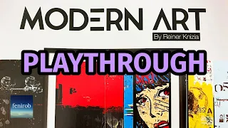 Modern Art Board Game | Playthrough