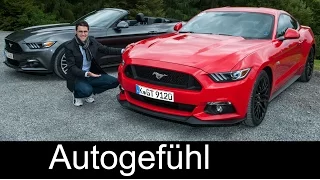 FULL REVIEW all-new Ford Mustang Fastback V8 & Convertible Cabriolet 2.3 l Turbo test driven