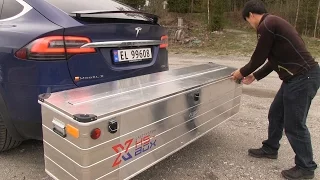 Xbox cargo box for Model X review