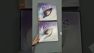 Unboxing a board game with a surprisingly PERFECT insert #shorts #thewolves #pandasaurusgames