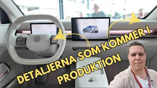 Volkswagen ID.Cross interiört - 450 liter bagage och rattknappar