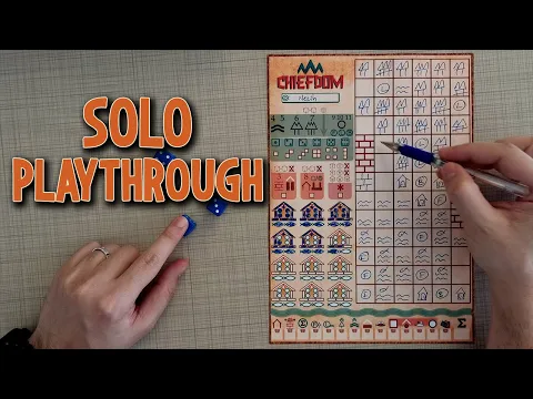 Chiefdom - Single Sheet Roll & Write Game - Tutorial & Playthrough