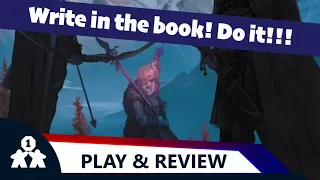 Write in the book! Do it!! | In the Ashes play and review | One Stop Co-op Shop