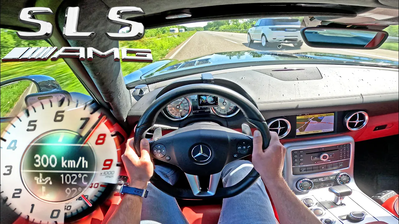 Mercedes SLS AMG // 300KMH on AUTOBAHN