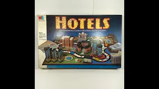 Milton Bradley Hotels 1987 Board Game Condition