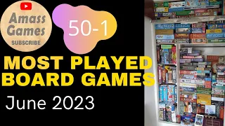 Top 50 most played board games June 2023 AmassGames #wingspan #bgg #boardgame #games #tabletop