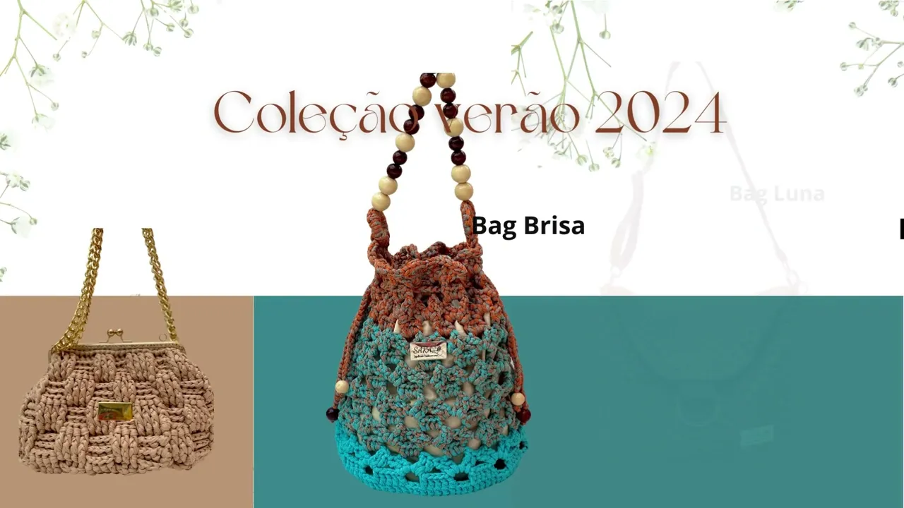 Vídeo de Sara espalhando crochê com amor