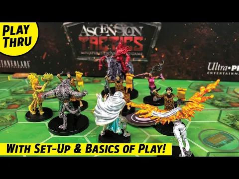 How to Play ASCENSION TACTICS the Deck Building Miniatures Game with a Solo Playthrough