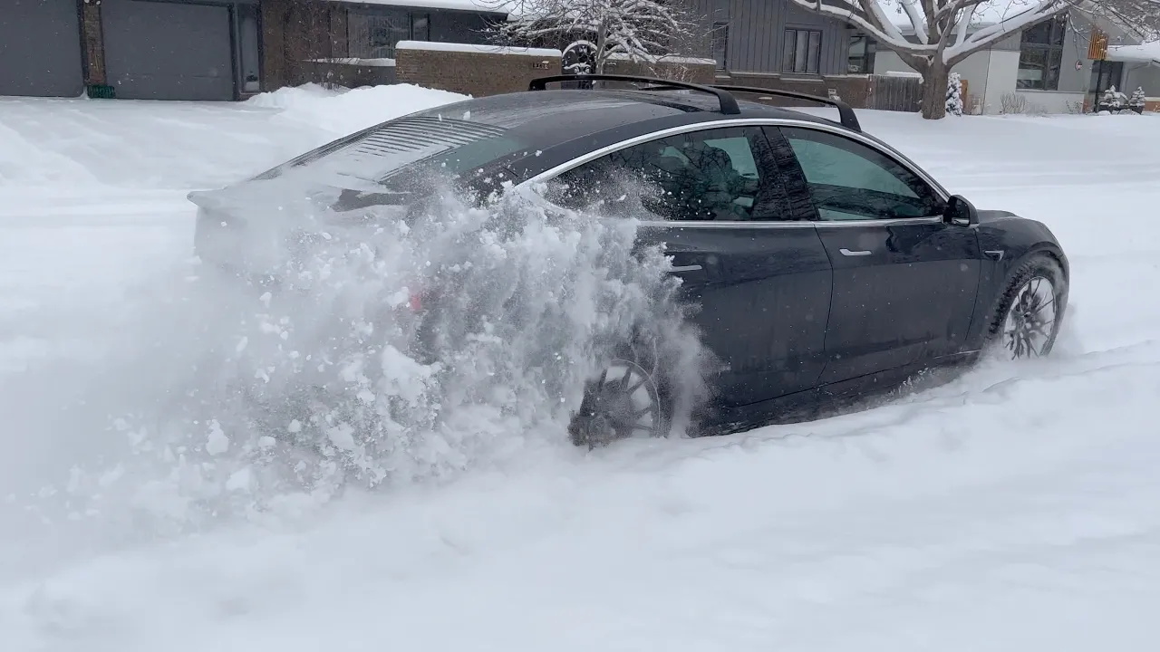 These Nokian Hakkapeliitta 10 Studded EV Winter Tires Transform Our Tesla Model 3 Into A Snowmobile!