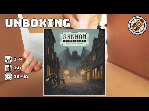 Arkham Travel Guide Unboxing - A fun look at a new type of roll and write game