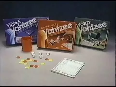 1983 Milton Bradley Yahtzee Game Commercial