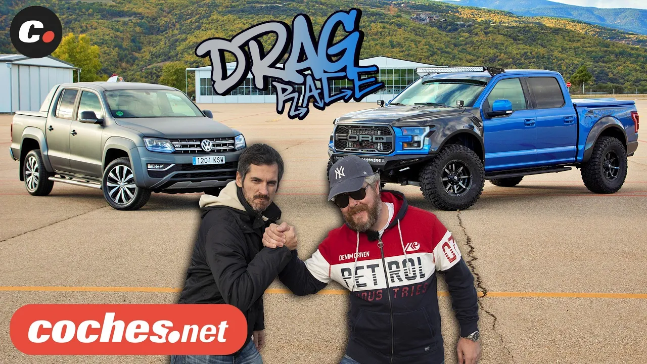 DRAG RACE Ford F-150 Raptor vs Volkswagen Amarok | coches.net