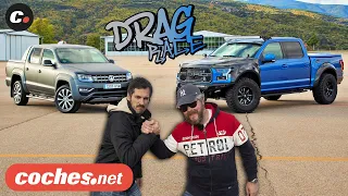 DRAG RACE Ford F-150 Raptor vs Volkswagen Amarok | coches.net