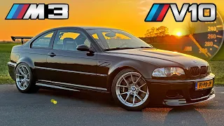 540HP BMW E46 M3 5.0 V10 // 300KMH REVIEW on AUTOBAHN