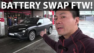 Nio EL7 1000 km challenge with battery swap part 1