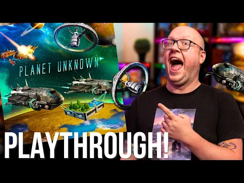 Layin' Space Tiles! Planet Unknown Full Board Game Playthrough