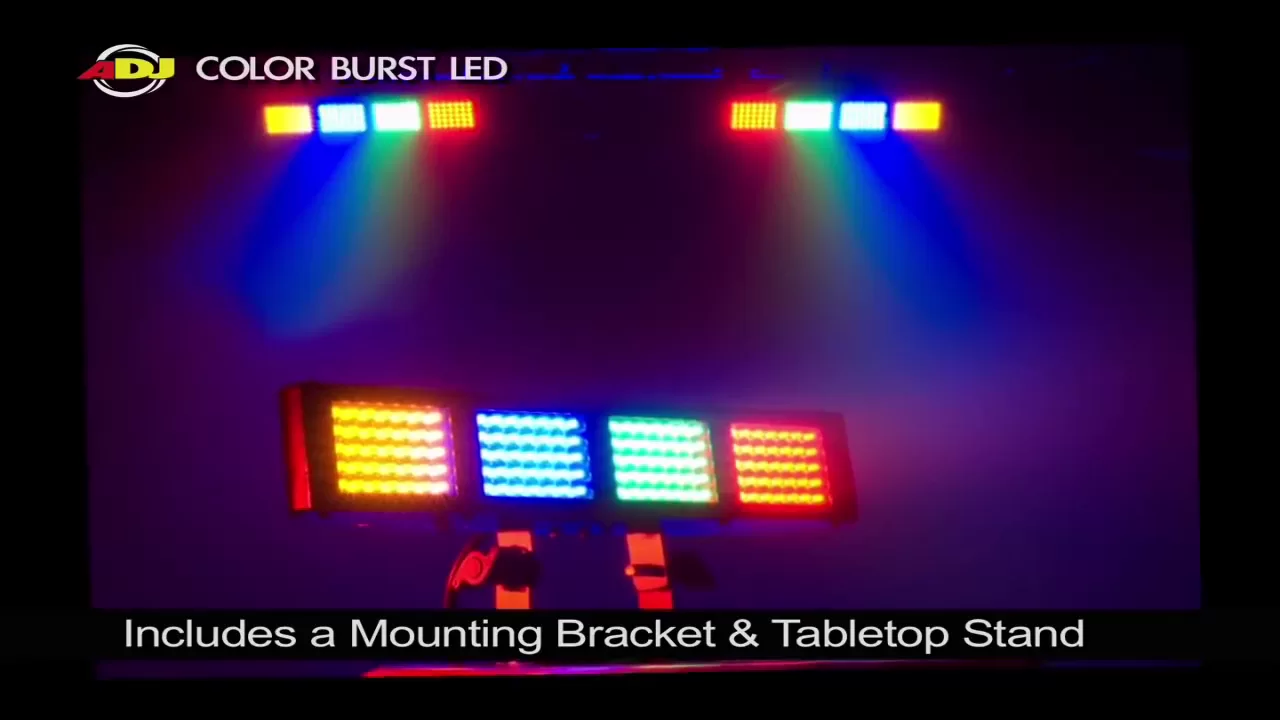 Product video thumbnail for ADJ American DJ Color Burst LED Panel RGB Wash Light