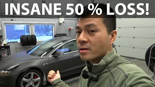 Tesla Model 3 heating up battery while DC charging