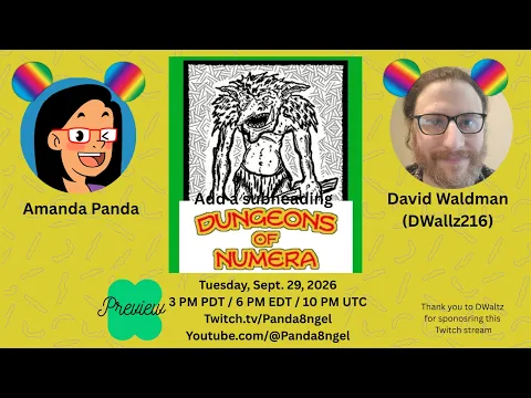 Edited Replay: Two Player Tuesday w/ David Waldman | Dungeons of Numera (KS Preview)