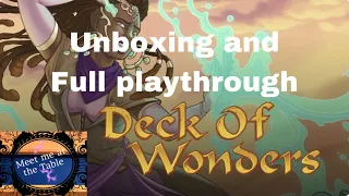 Deck of Wonders Unboxing and Playthrough