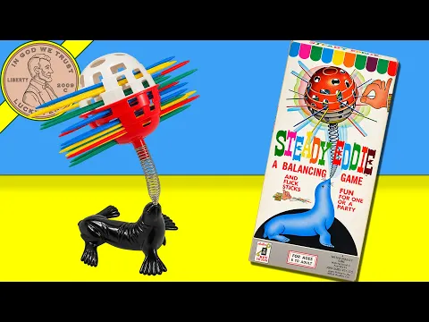 1960s Milton Bradley Steady Eddie Balancing Game Demonstration