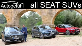 Seat Tarraco vs Ateca vs Arona SUV comparison REVIEW with a trip to each city!