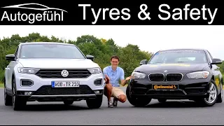 How to drive safe? Continental tire comparison test & safety training with VW T-Roc & BMW 1-Series