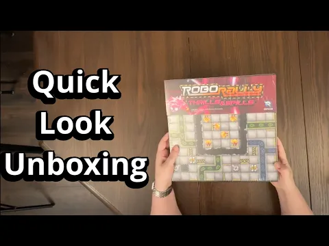 Robo Rally: Thrills & Spills Expansion - Quick Look Unboxing & Reboxing - See What's In The Box