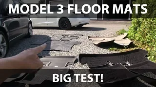Tesla Model 3 floor mats big test