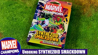 Marvel Champions SYNTHEZOID SMACKDOWN Scenario Pack Unboxing | Fantasy Flight Games