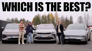 Tesla Model Y vs Xpeng G6 vs Skoda Enyaq | RANGE TEST @120KPH (75MPH)