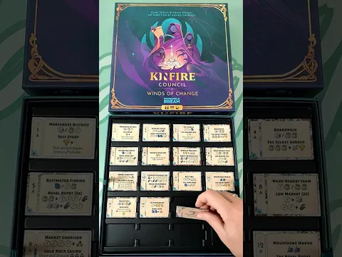 More Kinfire Council Goodness! Winds of Change Expansion Unboxing #boardgameshorts