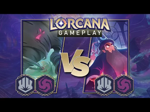 Disney Lorcana Trading Card Game Gameplay - Amythest/Steel vs Amythest/Steel