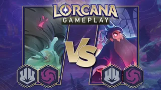 Disney Lorcana Trading Card Game Gameplay - Amythest/Steel vs Amythest/Steel
