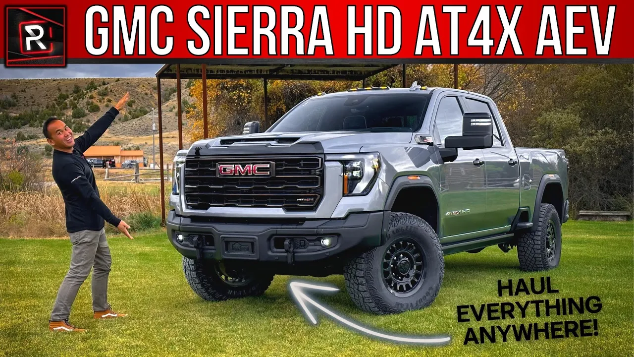 The 2024 GMC Sierra HD AT4X AEV Is A Burly Luxury Off-Road Big Truck King