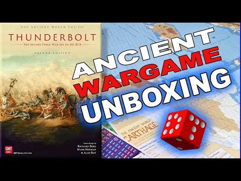 Thunderbolt: Deluxe Edition UNBOXING PREVIEW | Ancient Wargame Hex&Counter Board Game