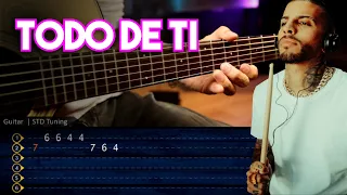 Todo de Ti - Rauw Alejandro Guitar Tutorial TAB - ACORDES | Cover Guitarra Christianvib