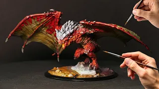 Painting Up This Fire Breathing Wyvern - Vyraxen of Primal The Awakening