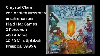 Crystal Clans von Plaid Hat Games- Review - Die Brettspieltester