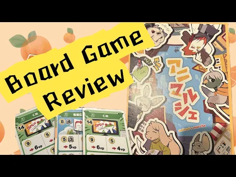 Animal Marche |Board Game Review & How To Play|