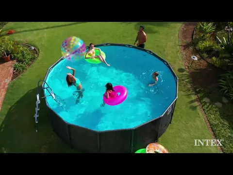 Piscina PRISM Greywood de Armação de Metal Galvanizado 16805L + Bomba Filtragem 220V + Acessórios