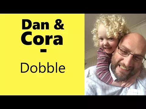 Dobble card game - with Dan and Cora