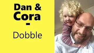 Dobble card game - with Dan and Cora