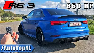 650HP AUDI RS3 DvX REVIEW on AUTOBAHN [NO SPEED LIMIT] by AutoTopNL