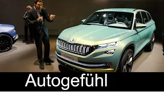 Skoda Vision S Concept REVIEW new Skoda Kodiaq SUV on Tiguan platform - Autogefühl
