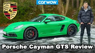 Porsche Cayman GTS 2021 review - 0-60mph, 1/4-mile & drifted in snow!