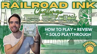 Railroad Ink Challenge - How To Play + Solo Playthrough + Review (Lush Green)