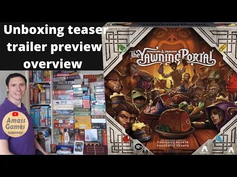 Dungeons & Dragons: The Yawning Portal DnD board game unboxing teaser trailer preview AmassGames