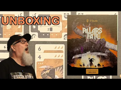 Unboxing Pillars of Fate, the brand new Board Game from publishers IV Studio | part of Veiled Fate